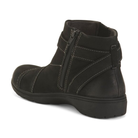 CLARKS Suede Carleigh Dalia Comfort Booties - Picture 2 of 3
